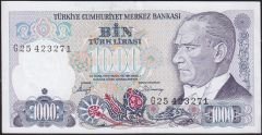 7.Emisyon 2.Tertip 1000 Lira G25 423271 Çilaltı