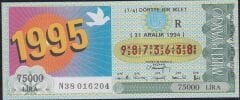 1994 31 Aralık Çeyrek Bilet - R Serisi