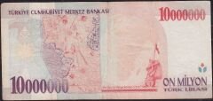 7.Emisyon 10 000 000 Lira A09 298242 Çok Temiz