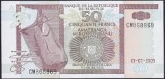 Burundi 50 Frank 2003 Çil Pick 36d