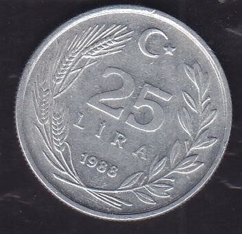 1988 Yılı 25 Lira