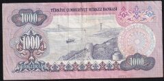 6.Emisyon 2.Tertip 1000 Lira D75 610616 Çok Temiz +