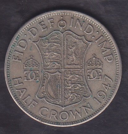 İNGİLTERE HALF (1/2) CROWN 1947 eski para fiyat listesi
