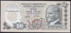 6.EMİSYON 2.TERTİP 100 LİRA G19 921458 ÇOK ÇOK TEMİZ