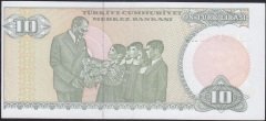 7.Emisyon 1.Tertip 10 Lira A15 894315 Çilaltı Kayık Baskı