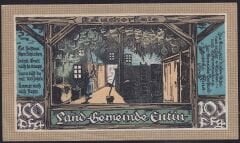 Almanya 100 Pfennig Notgeld 1920 Çilaltı Çil