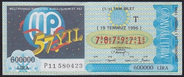 1996 19 TEMMUZ TAM BİLET