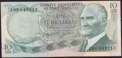6.Emisyon 2.Tertip 10 Lira I80 049215 Çilaltı Çil