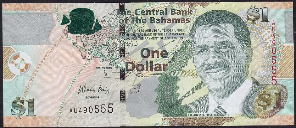 Bahamas 1 Dolar 2015 Çil Pick 71A ( 555 )