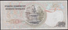 6.Emisyon 1.Tertip 50 Lira G25 253929 Çok Temiz +