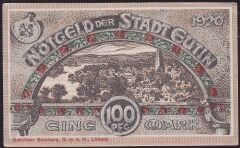 Almanya 100 Pfennig Notgeld 1920 Çilaltı Çil