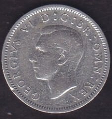 İngiltere 6 Pence 1946 Gümüş