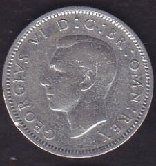 İngiltere 6 Pence 1946 Gümüş