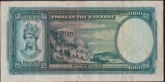 Yunanistan 1000 Drahmi 1939 Çok Temiz +