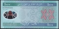 Moritanya 1000 Ouguiya 2014 Çil Polymer