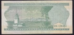 6.EMİSYON 2.TERTİP 10 LİRA L10 366223 ÇOK TEMİZ eski para mezat