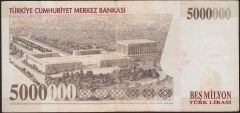 7.Emisyon 5 000 000 Lira G74 310610 Çok Temiz