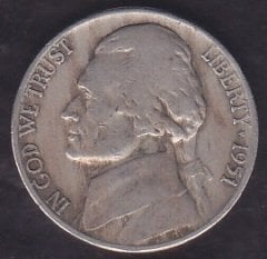 Amerika 5 Cent 1951