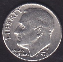 AMERİKA 1 DIME 1976 D