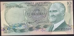 6.Emisyon 2.Tertip 10 Lira I10 375566 Çilaltı Çil