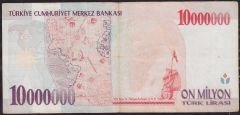 7.Emisyon 10 000 000 Lira A05 006032 Çok Temiz