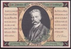 Almanya 100 Pfennig Notgeld 1921 Çil Filigranlı