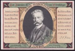 Almanya 100 Pfennig Notgeld 1921 Çil Filigranlı