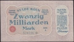 Almanya 20 Milyar Mark 1923 Ççt Çilaltı