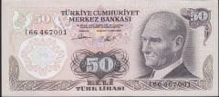 6.Emisyon 2.Tertip 50 Lira I66 467001 Çil
