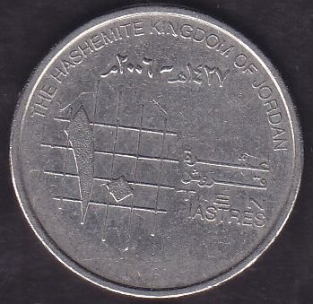 Ürdün 10 Piastre 2006
