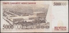 7.Emisyon 5 000 000 Lira G72 587867 Çok Temiz