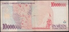 7.Emisyon 10 000 000 Lira A04 499562 Temiz