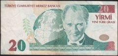 8.Emisyon 20 YTL B60 236693 Çok Temiz
