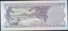 6.Emisyon 1.Tertip 5 Lira F49 463244 Çil