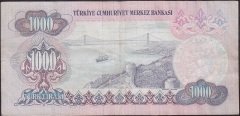 6.EMİSYON 1.TERTİP 1000 LİRA A25 208072 ÇOK TEMİZ +