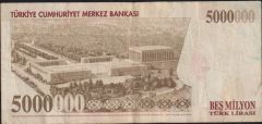 7.Emisyon 5 000 000 Lira M74 181511 Temiz