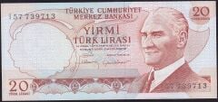 6.Emisyon 4.Tertip 20 Lira I57 739713 Çilaltı