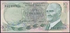 6.Emisyon 1.Tertip 10 Lira F11 237721 Çok Çok Temiz+