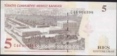 8.Emisyon 5 YTL C46 904398 Çilaltı Çil