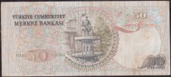 6.Emisyon 1.Tertip 50 Lira F61 166347 Çok Temiz