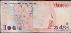 7.Emisyon 10 000 000 Lira A03 538891 Çok Temiz