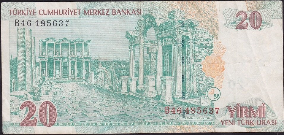 8.Emisyon 20 YTL B46 485637 Çok Temiz