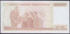 7.Emisyon 3.Tertip 100000 Lira J48 320998 Çil