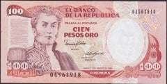 Kolombiya 100 Pesos 1989 Çil Pick 426d