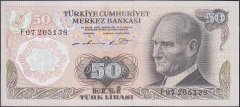 6.Emisyon 1.Tertip 50 Lira F07 205138 Çil