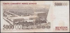 7.Emisyon 5 000 000 Lira G70 438052 Çok Temiz