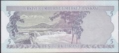 6.Emisyon 1.Tertip 5 Lira F09 076689 Çilaltı