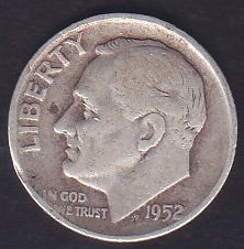 AMERİKA 1 DIME 1952 GÜMÜŞ