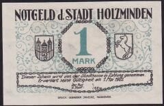Almanya 1 Mark Notgeld 1922 Çil Filigranlı
