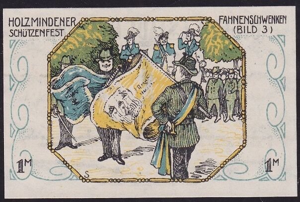 Almanya 1 Mark Notgeld 1922 Çil Filigranlı